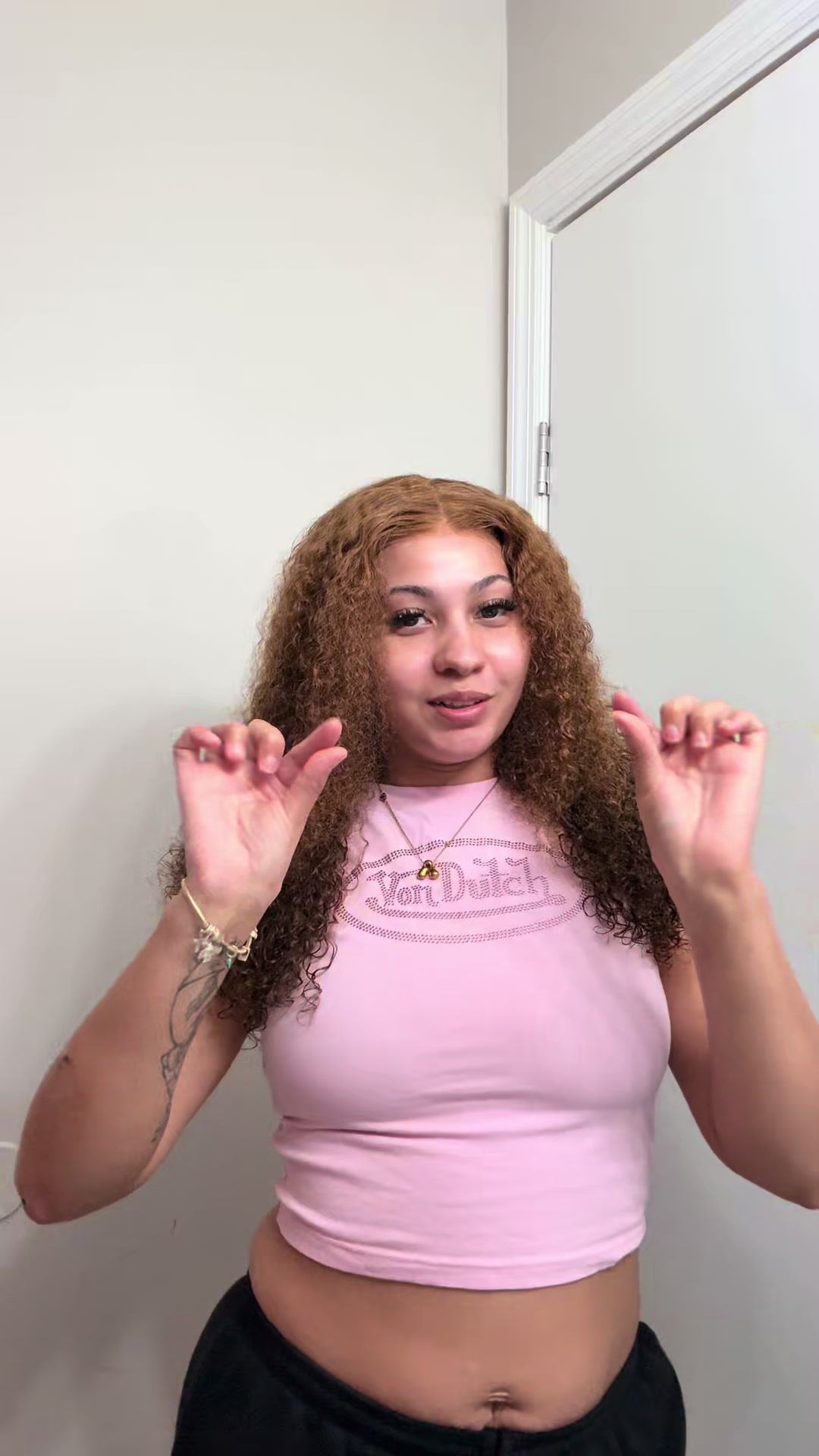 TikTok post by an influencer for Bangjazzhair. Caption reads: @bangjazzhair @bangjazzofficial love this [...].