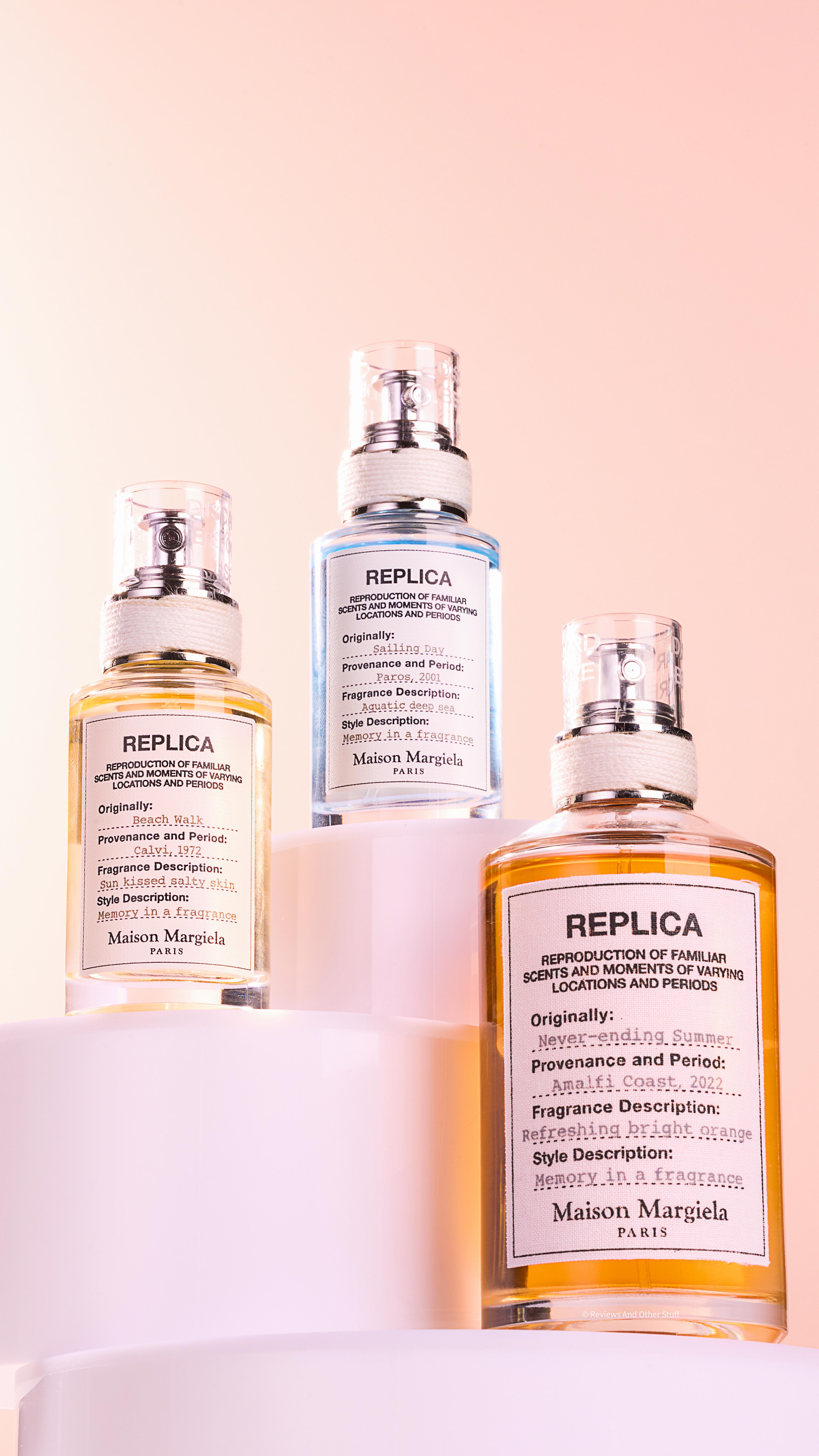 Instagram post by @reviewsandotherstuff for Maison Margiela Fragrances. Caption reads: Before we enter the beginning of fall, let’s not....