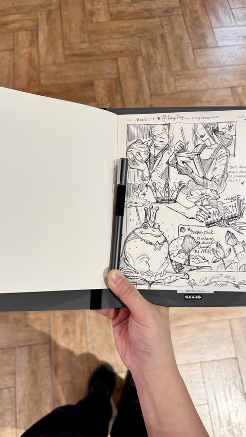 Instagram post by @tingxart for XPPen. Caption reads: ☔️❤️Sketch in a rainy day with my new @xppenusa....