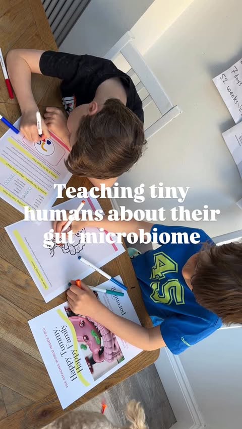Instagram post by @parentingwithheidi for BioGaia. Caption reads: #gifted in partnership with @biogaiauk Comment GUT....