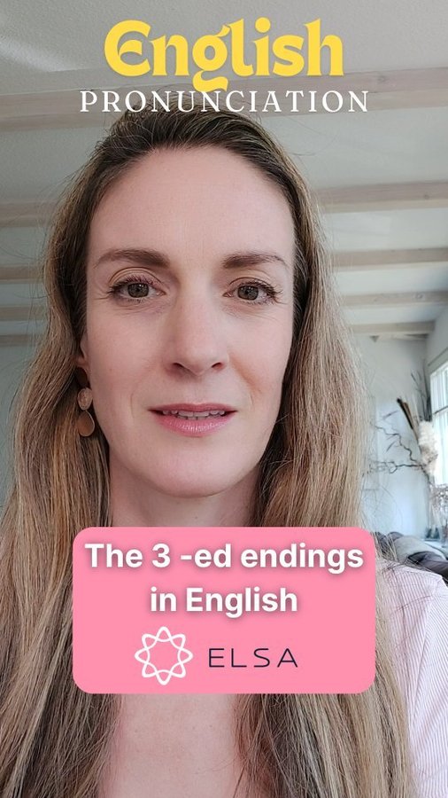 Instagram post by @the.billieenglish for ELSA Speak. Caption reads: [...] ready to speak English like a pro with ELSA....
