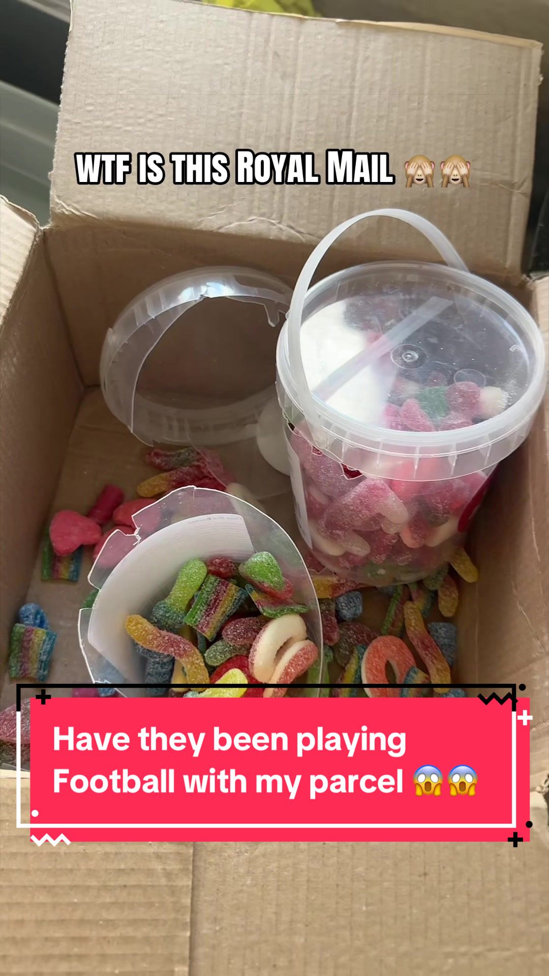 TikTok post by @ashleigh_mummyto4 for Exploded Sweets. Caption reads: [...] (at no fault of the actual company)....