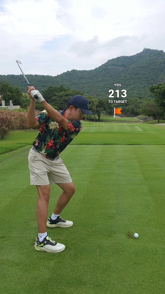 Instagram post by @stabilityndistance for COBRA Golf. Caption reads: It was a long iron tee shot, but I managed to stay....