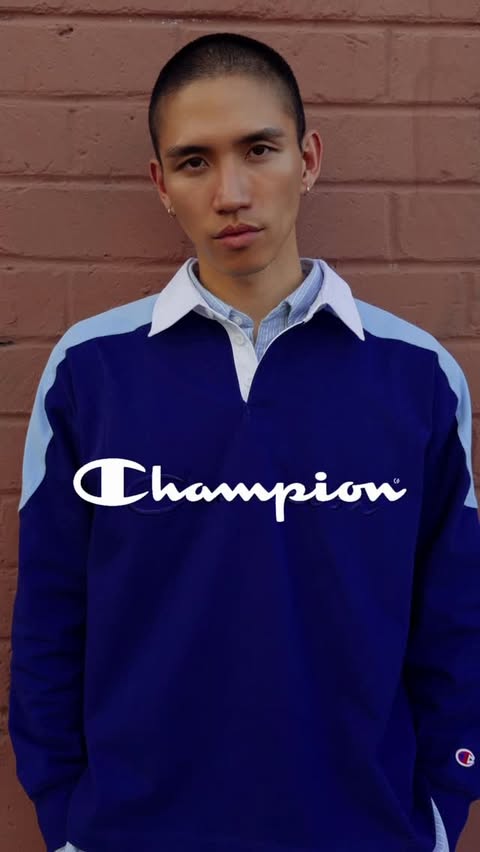 Instagram post by @ivantaged for Champion. Caption reads: [...] fit the mold so I made the mold fit me....