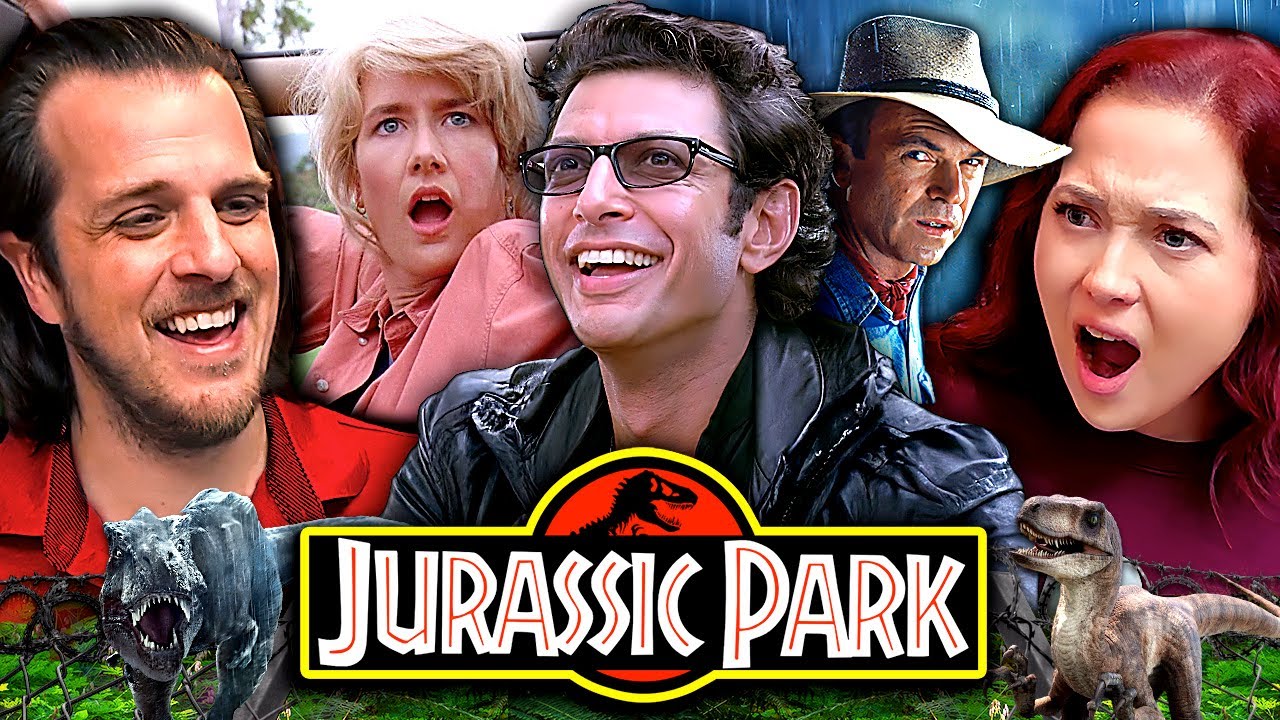 YouTube post by @sortastupid for WEBTOON. Caption reads: **JURASSIC PARK** Is An Absolute Classic!.