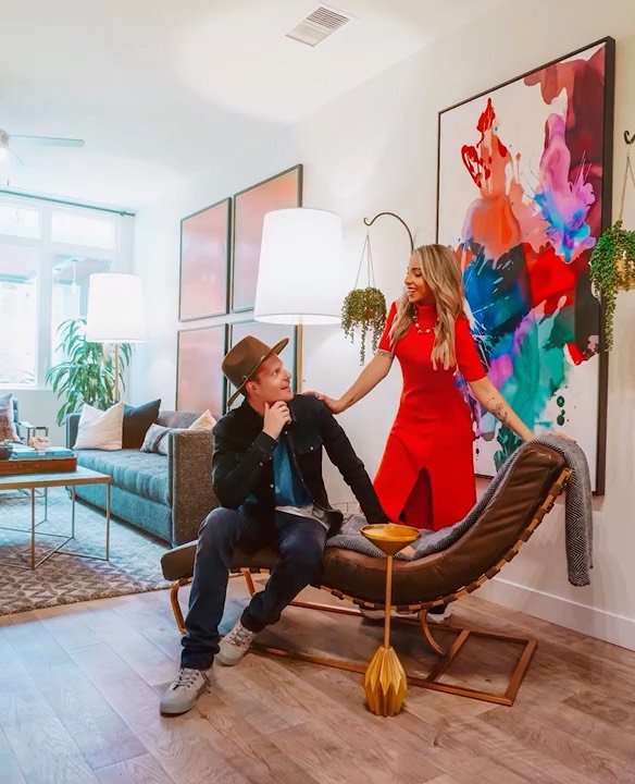 Instagram post by @ideawist for Interior Design. Caption reads: Today I tested Alex's dancing shoes. Did he pass....