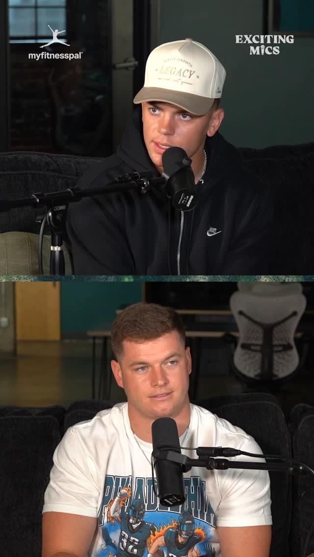 Instagram post by @excitingmics for MyFitnessPal. Caption reads: #MyFitnessPal is the easiest way to track your....