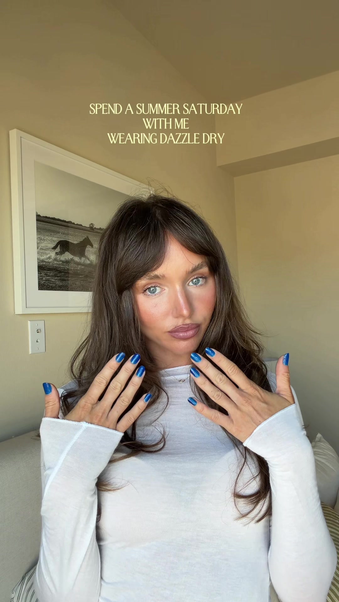 TikTok post by @kateridion for Dazzle Dry. Caption reads: [...] up my nail color whenever I want!! @Dazzle....
