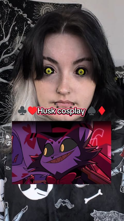 Instagram post by @easygoinggoth for MocoQueen. Caption reads: HUSK MY BOY MY GRUMPY CAT MY EVERYTHING
° 
°expect....