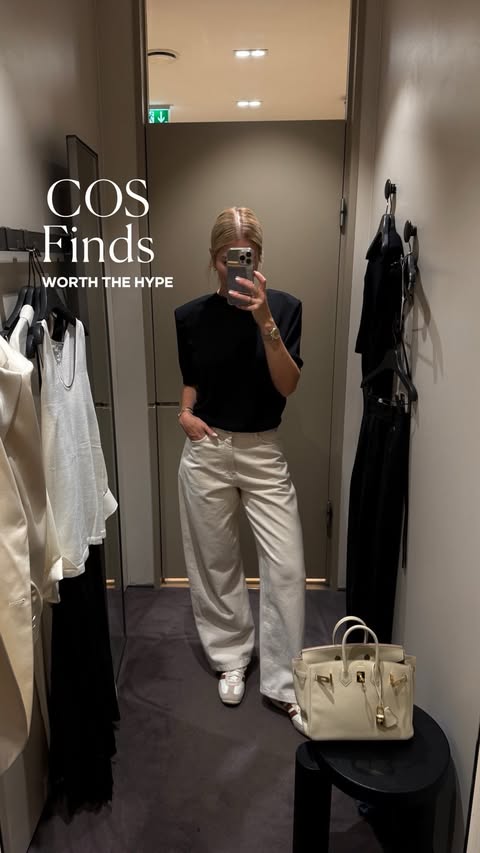 Instagram post by @julietta_mademoiselle for COS. Caption reads: COS never disappoints when it comes to [...].