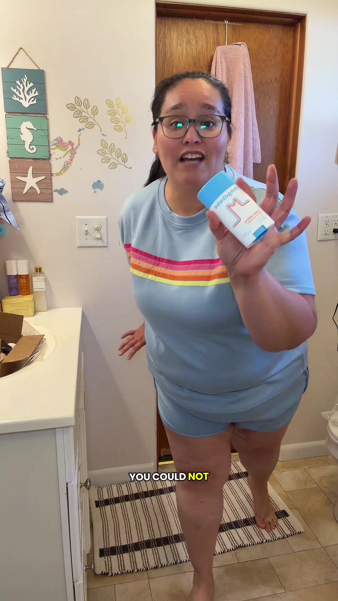 TikTok post by @victoria.ugc.tts for Megababe. Caption reads: #megababe #plussizetiktok #tiktokshopcreatorpicks....