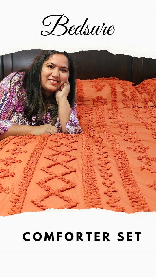 Instagram post by @shalinisharma.in for Bedsure Home. Caption reads: Wrap yourself in cozy luxury with the **Bedsure....
