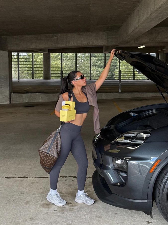 Instagram post by @sanagilani for Elite Eleven Sporting. Caption reads: coffee run ☕️🩶 @eliteelevensporting 
use code....