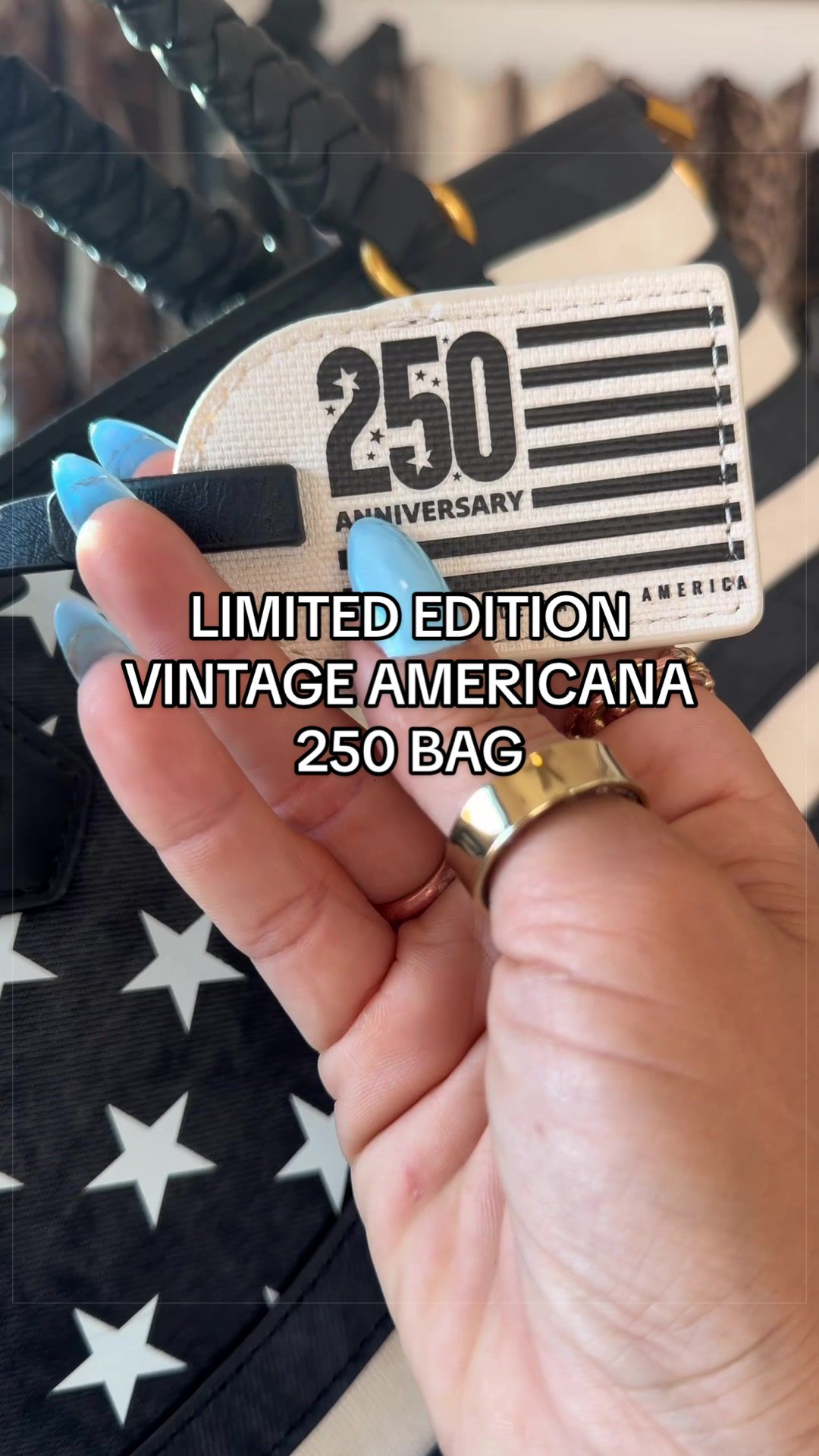 TikTok post by @haileyrrico for Vaqueras Outfitters. Caption reads: [...] They absolutely nailed it 🖤🇺🇸 @Vaqueras....