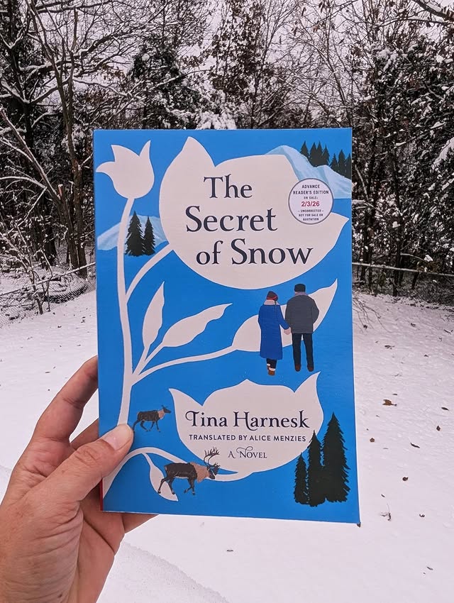Instagram post by @hollylovesbooks1519 for Simon & Schuster. Caption reads: ❄️ HAPPY PUB DAY ❄️ THE SECRET OF SNOW by....