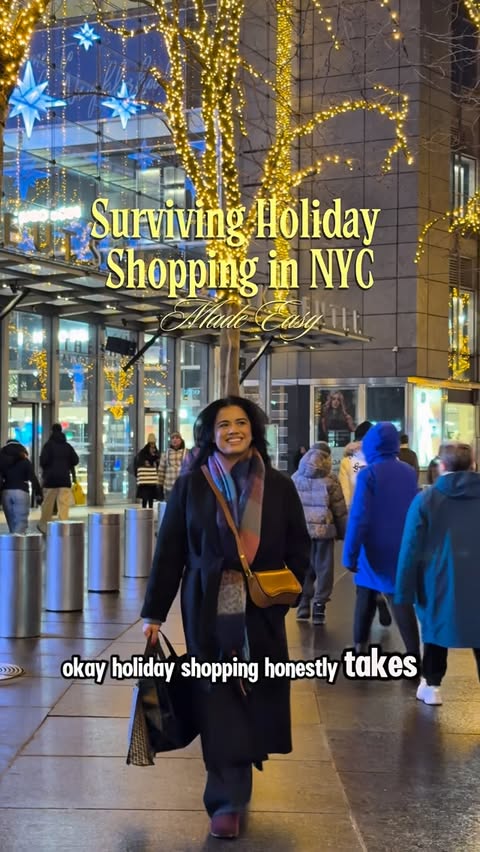 Instagram post by @aniessanavarro for Uber Eats. Caption reads: Holiday shopping chaos was handled 😌 Uber One....