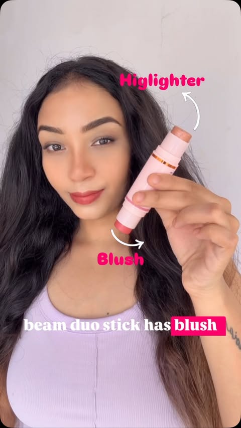 Instagram post by @muskaantalksbeauty for Tira. Caption reads: One, two… glow! ✨ The @tirabeauty Blush & Beam....