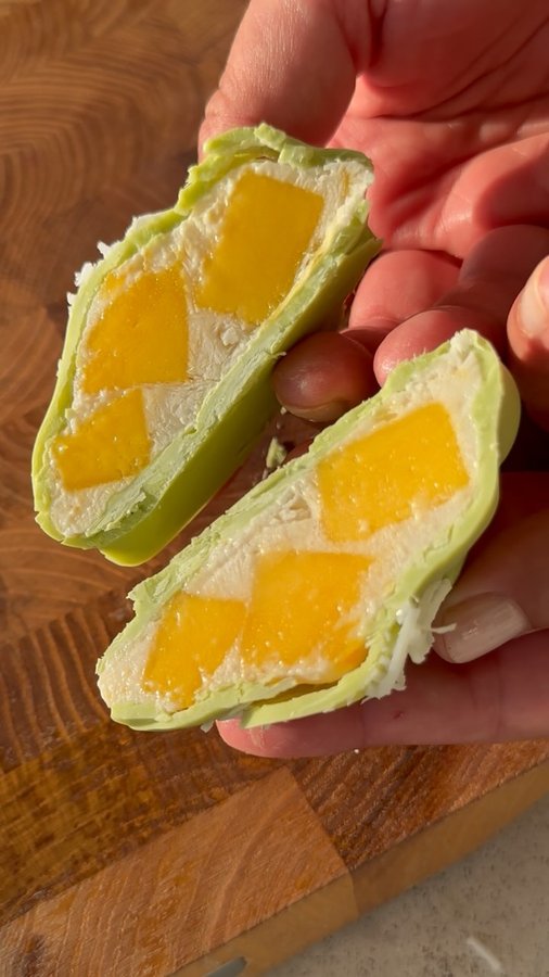 Instagram post by @littlekalegirl for Cocobella. Caption reads: Today I made a delicious and healthy snack that I....