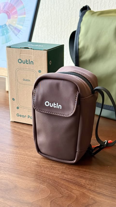 Instagram post by @kirio.zrcc for OutIn. Caption reads: I received a new product from @outin.inc.official....