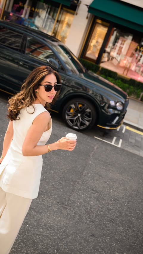 Instagram post by @leila.whitehead for Bentley Motors. Caption reads: [...] Presence. Personality. This is the....