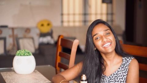 Instagram post by @dharshini_us7 for Balu Herbals. Caption reads: [...] are really a magic to the skin ! 
....