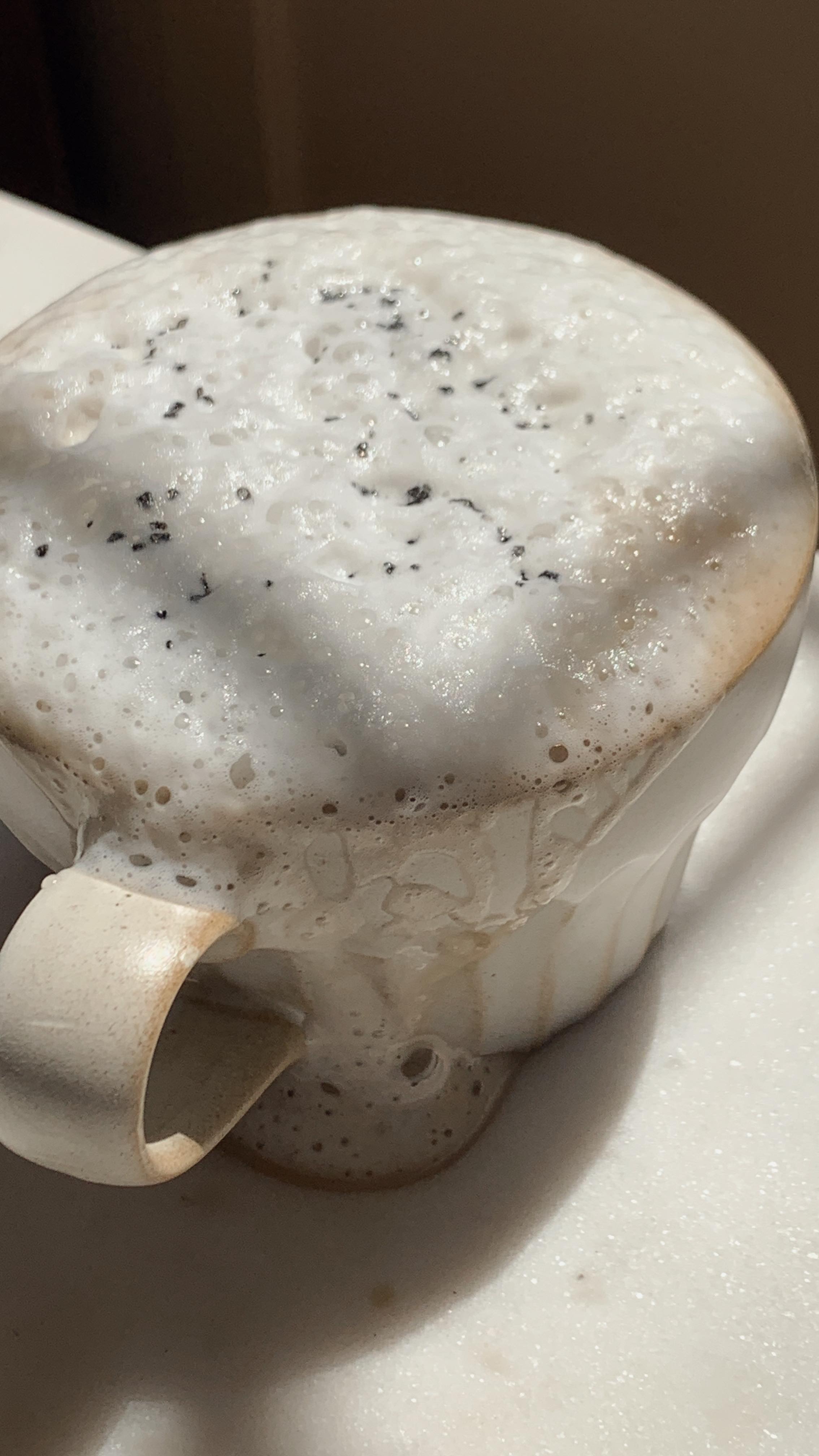 Instagram post by @edenvonweiss for Four Sigmatic. Caption reads: might as well☕️.