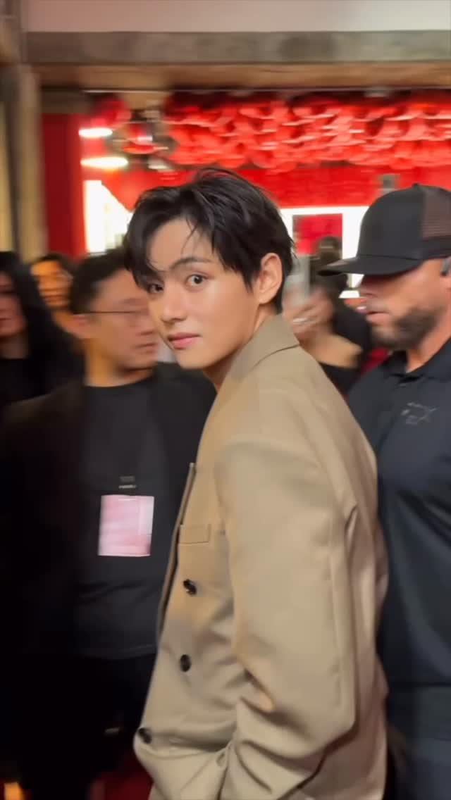 Instagram post by @marioselman for TIRTIR. Caption reads: met V (he surprised us) with perfect glam 🤩....