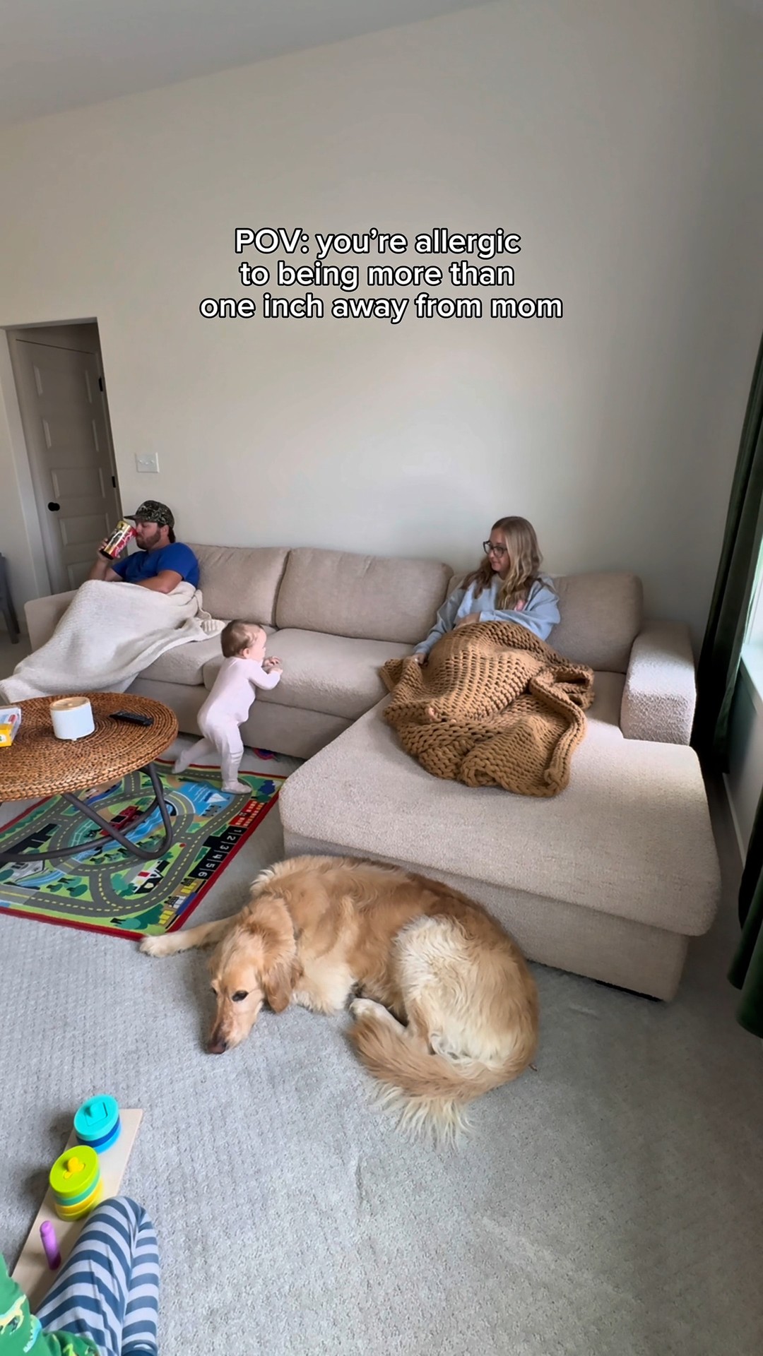 Instagram post by @thatcomfymom for Parents. Caption reads: You're basically a kid magnet. 🎥: @thatcomfymom....