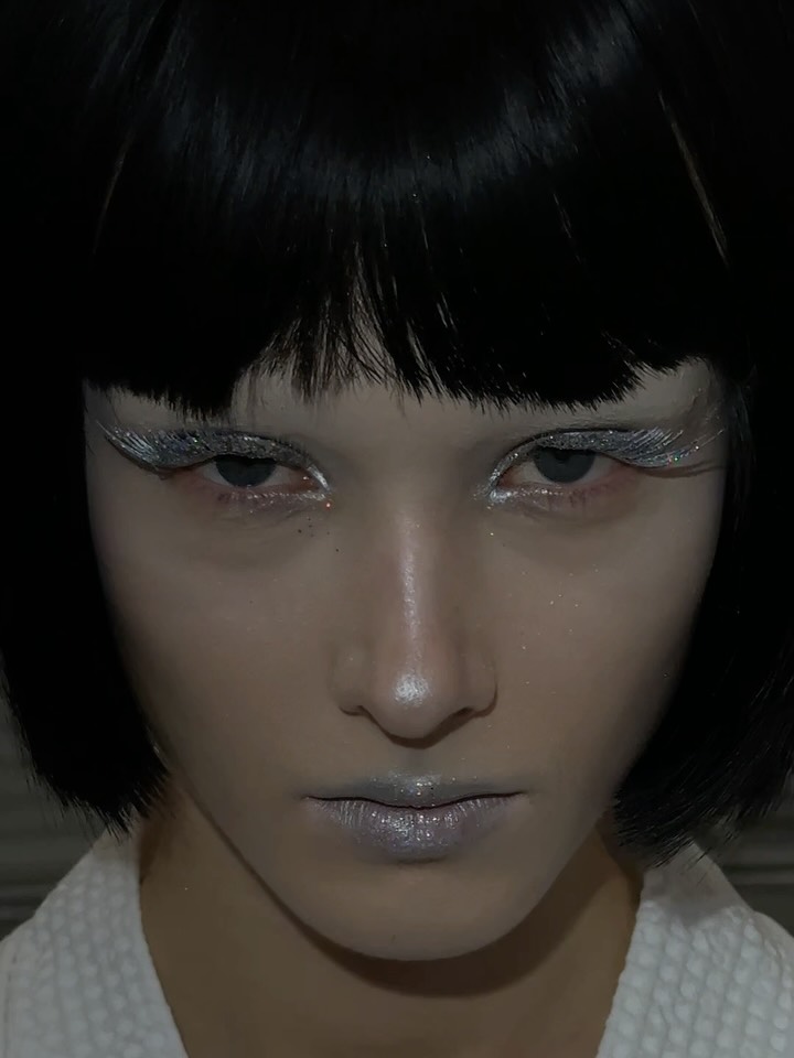 Instagram post by @isamayaffrench for Make Up For Ever. Caption reads: Bespoke eyelash created in collaboration with....