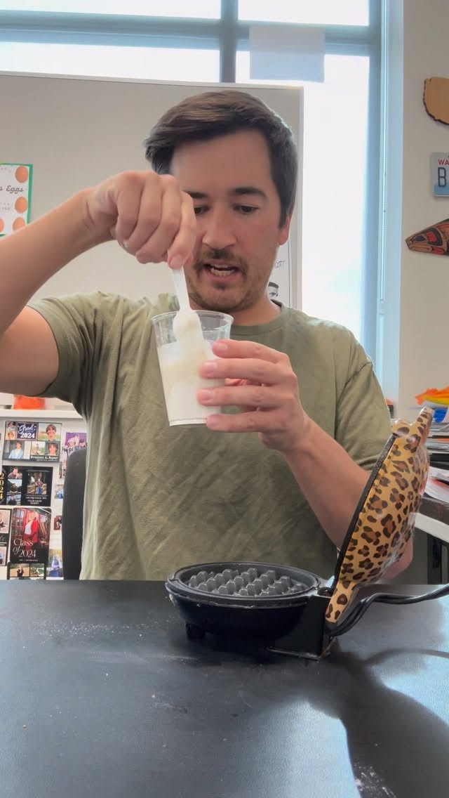 Instagram post by @bettercall.hall for 5-hour ENERGY. Caption reads: Making a @5hourenergy Ginger Snap waffle! Grab....