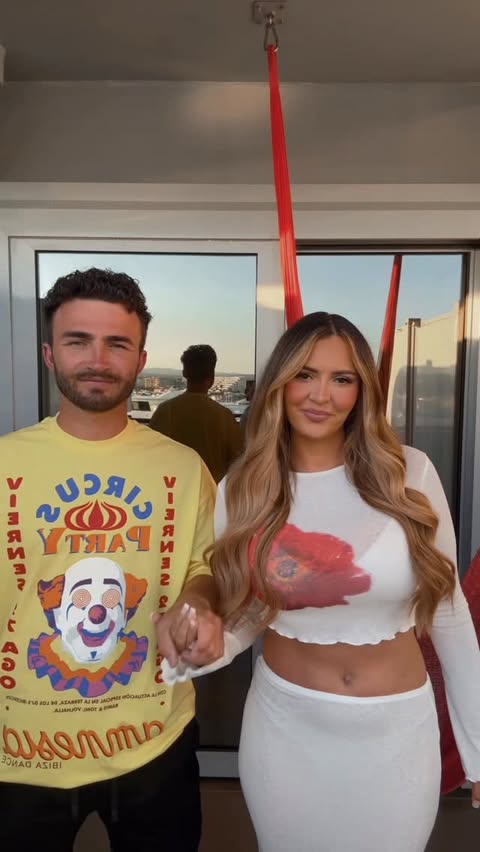 Instagram post by @hannahscranz for Virgin Voyages. Caption reads: Take us back 🛳️🪩🥂✨ #virginvoyage #cruise.