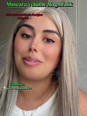 TikTok post by @fatiharti6 for Magnifaïk. Caption reads: [...] #maquillaje #noir #volume #pourtoi....