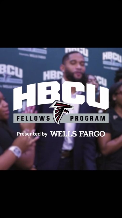 Instagram post by @khadarelh for Wells Fargo. Caption reads: What an event! 🔥 The @atlantafalcons....