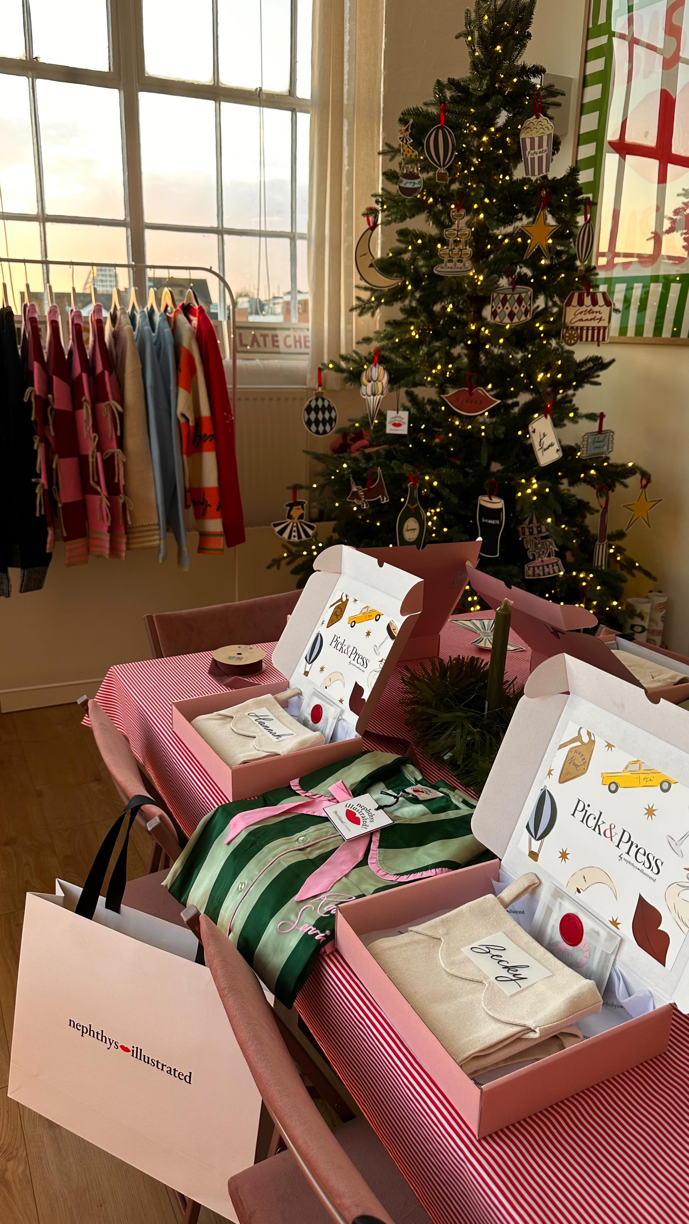 Instagram post by @nephthysillustrated for River Island. Caption reads: ad| Still not over our @riverisland x Nephthys....