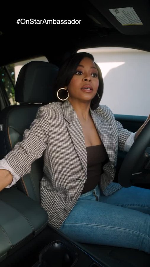 Instagram post by @breshawebb for OnStar. Caption reads: @onstar is like my co-pilot and secret weapon to....