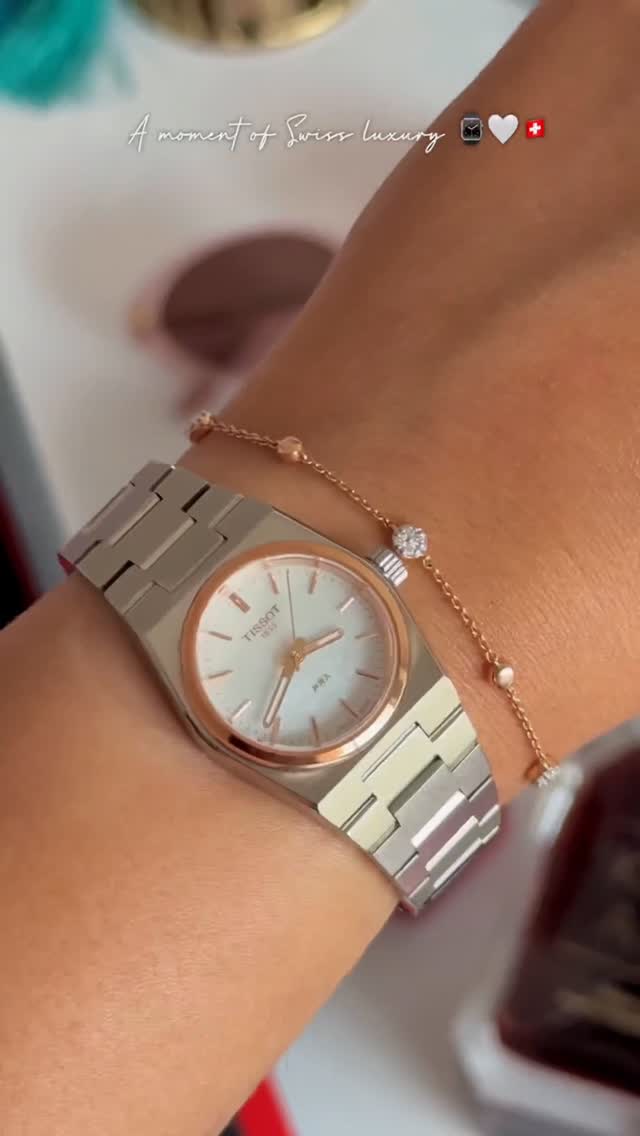 Instagram post by @chiki.2.5 for TISSOT. Caption reads: Hello @tissot_official 🧿💫.