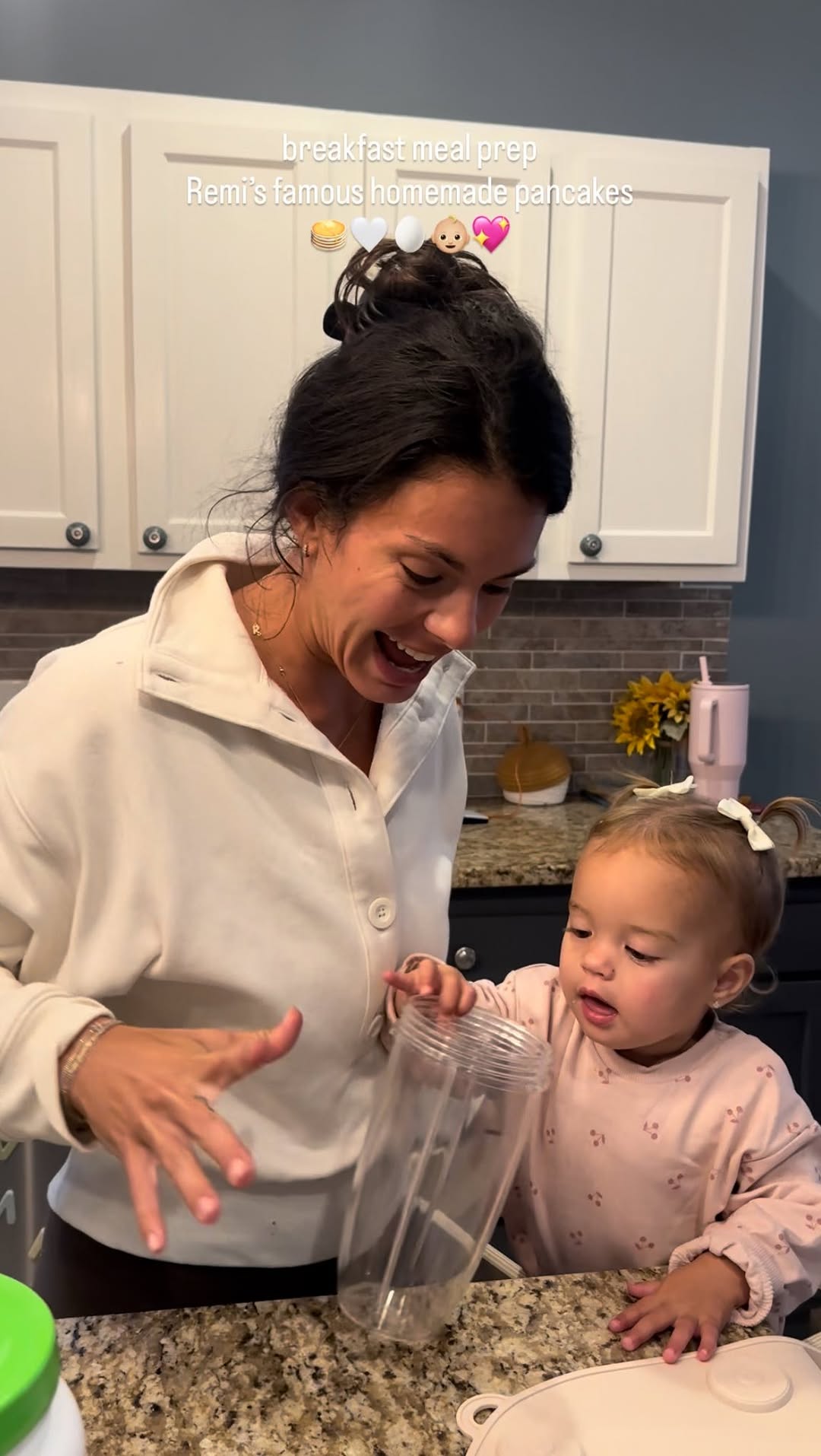 Instagram post by @livfuselli for Orgain. Caption reads: Little late night breakfast prep because I’m....