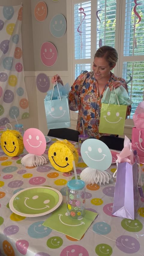 Instagram post by @kelsimsavage for Oriental Trading. Caption reads: [...] love this line of party decor from....