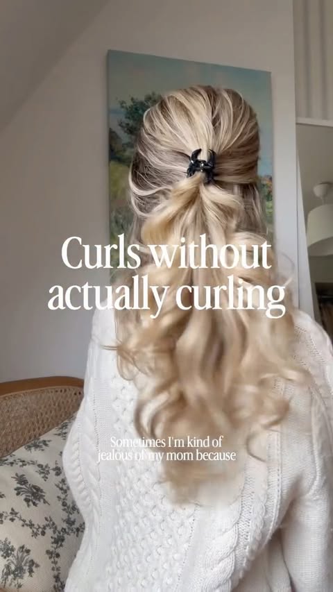 Instagram post by @lottastichler for BaByliss. Caption reads: [...] effortless chic curls with the @babyliss....