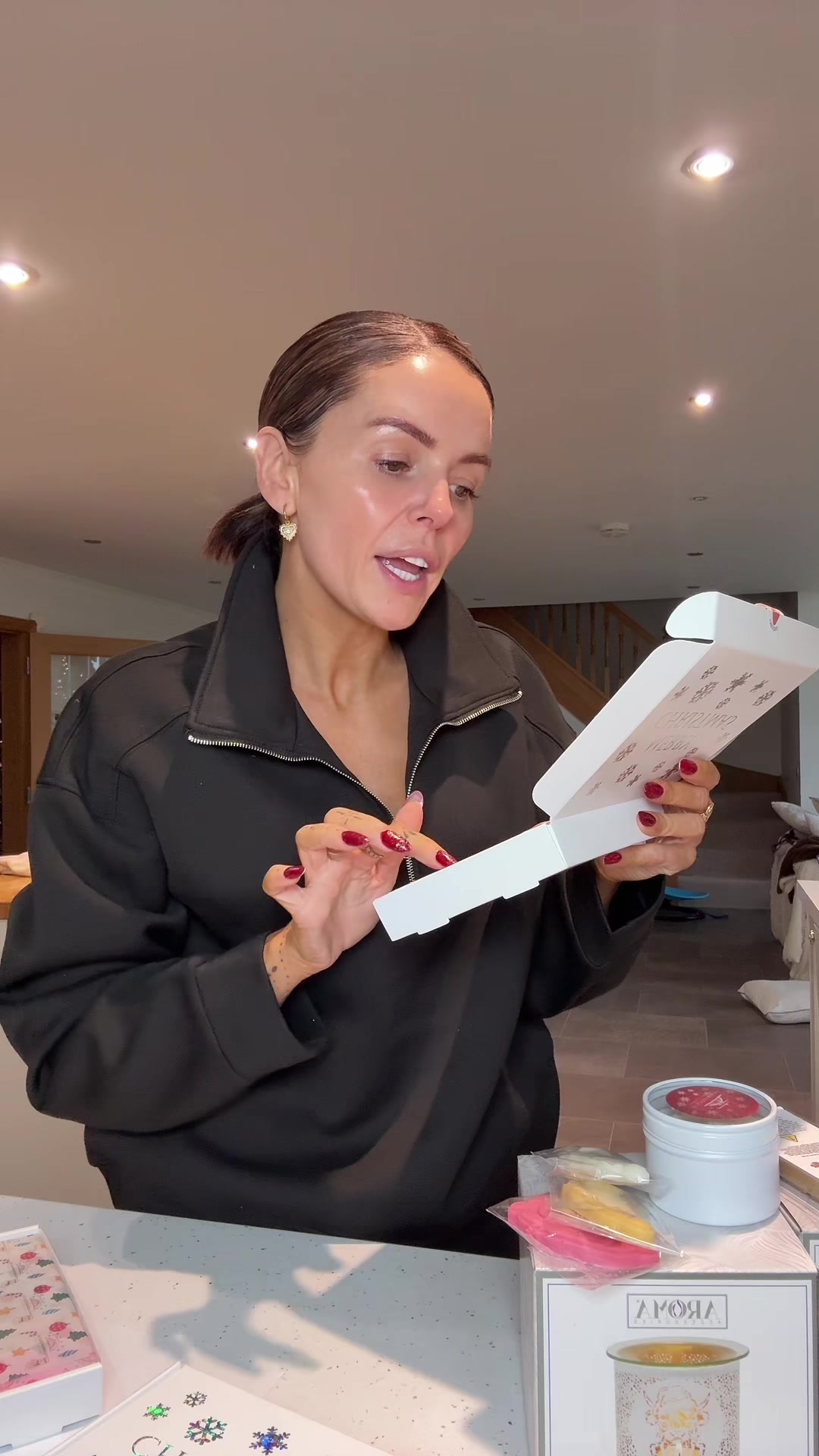 TikTok post by @stephanievavron for The Northumberland Candle Company. Caption reads: Guys can we all support @Northumberland Candle Co ....