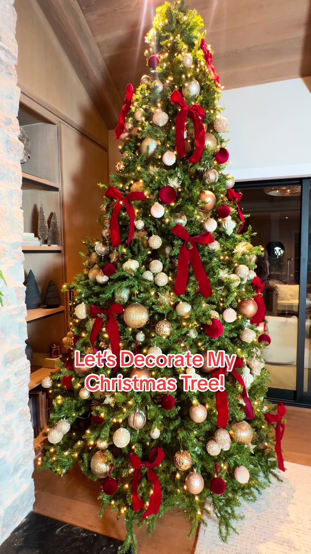 TikTok post by @tori.gerbig for Pink Lily. Caption reads: Going with a classic Christmas look this year....