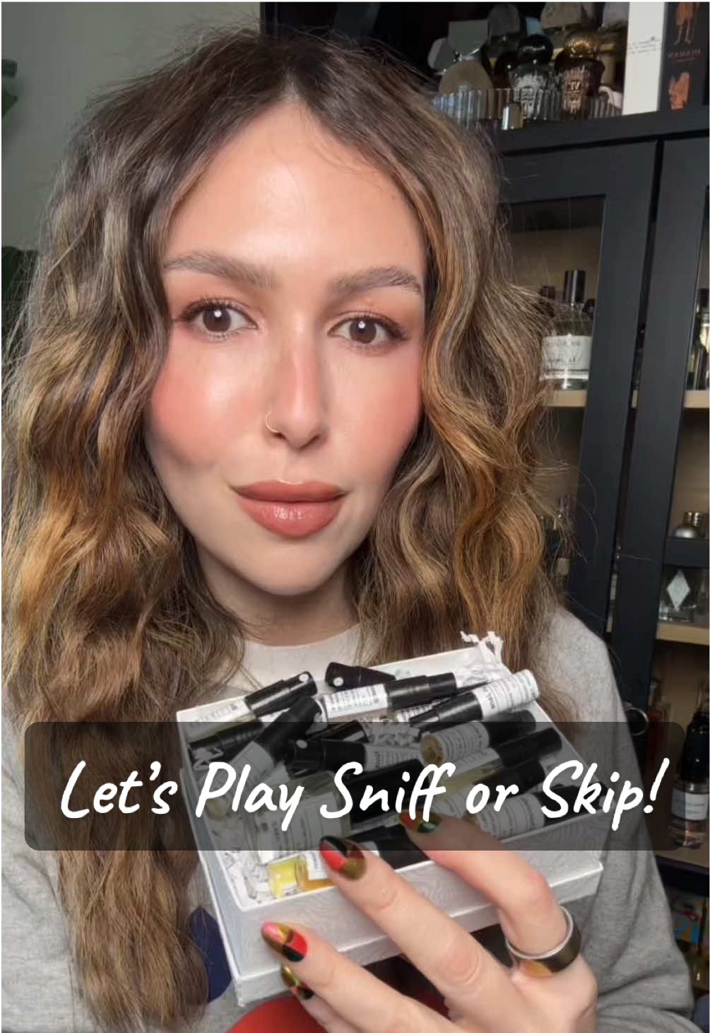 TikTok post by @smellwithelle for Scentsplit. Caption reads: Ah, the Monday-est Monday that ever did Monday. I....