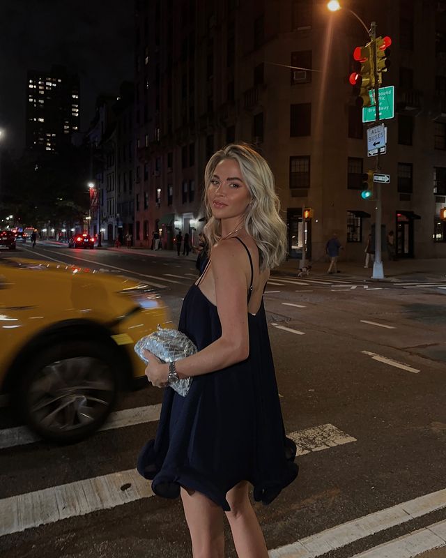 Instagram post by @laurenxwatsonnn for Billini Shoes. Caption reads: Some NYC so far: 1- a paid actor duhhh 🚕 2- will....