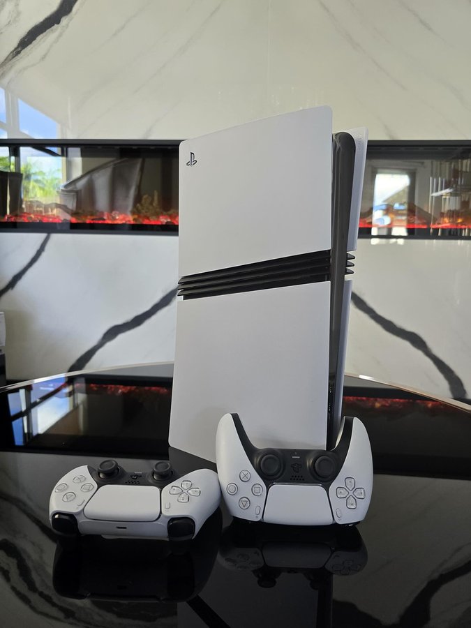 Instagram post by @sumieelaa for GameStop. Caption reads: [...] with the new PlayStation® 5 Pro from....