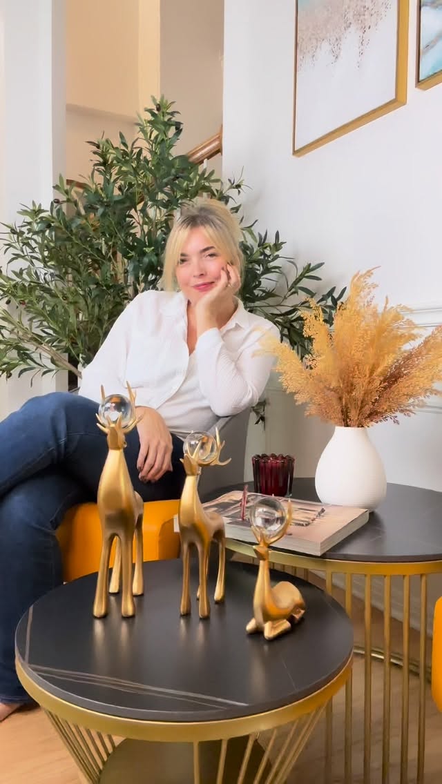 Instagram post by @aylinzorlular for Homary. Caption reads: ✨ Bring luxury and coziness home this season with....