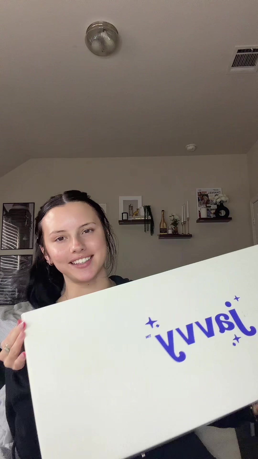 TikTok post by @grace.rayy for Javy Coffee. Caption reads: Skipping the resolution list this year 😅 Saying....