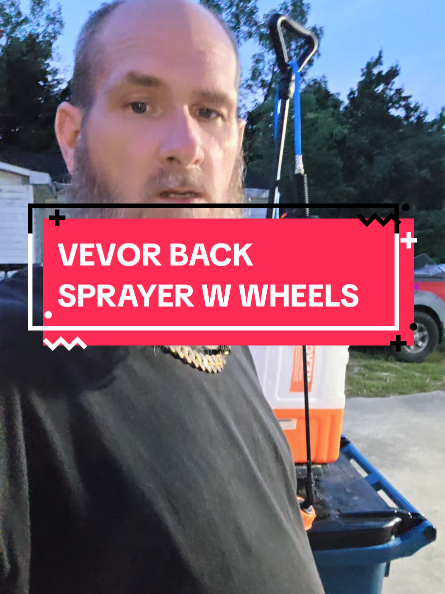 TikTok post by @currentinnovations.88 for VEVOR US. Caption reads: I’m officially declaring war on the weeds! 😂🌱....