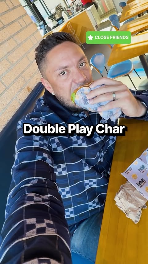 Instagram post by @miggyslocker for The Habit Burger Grill. Caption reads: Had to stop by @habitburgerandgrill and try the....