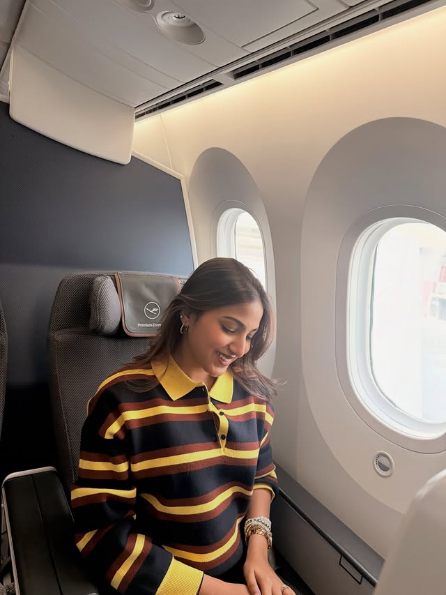 Instagram post by @pranavi_manukonda for Lufthansa. Caption reads: [...] get when everything is done right. Lufthansa....