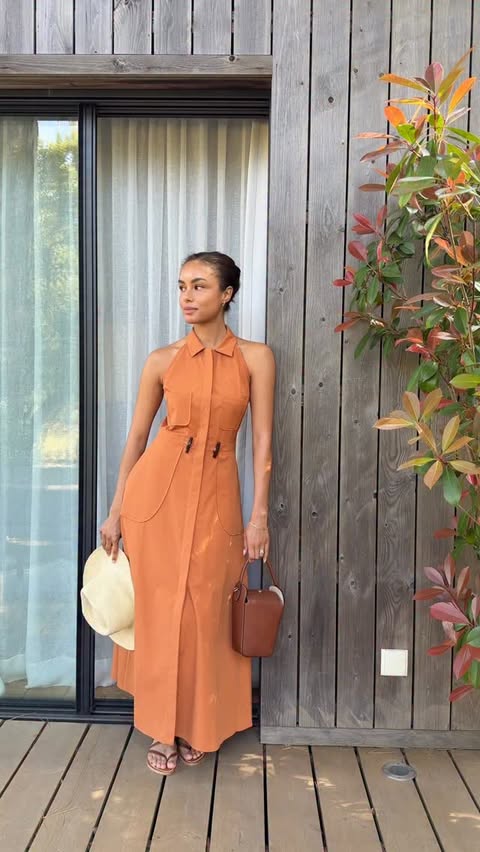 Instagram post by @oliviaamcdowell for Longchamp. Caption reads: [...] Embracing all the color this summer in....